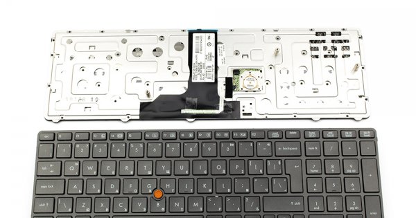 Touche De Clavier AZERTY Française Pour HP Elitebook 8760w / 8770w - Pièce De Rechange Avec Mécanisme Ciseau